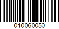 Barcode for 010060050