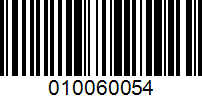 Barcode for 010060054