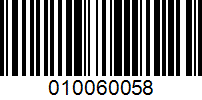 Barcode for 010060058