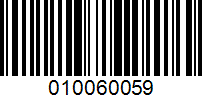 Barcode for 010060059