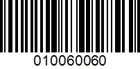 Barcode for 010060060