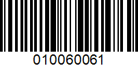 Barcode for 010060061