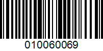 Barcode for 010060069