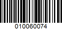 Barcode for 010060074