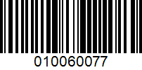 Barcode for 010060077