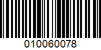 Barcode for 010060078