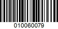 Barcode for 010060079