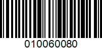 Barcode for 010060080