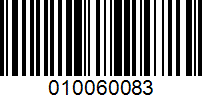 Barcode for 010060083