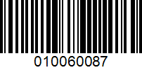 Barcode for 010060087