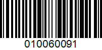 Barcode for 010060091