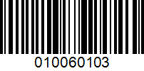 Barcode for 010060103