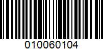 Barcode for 010060104