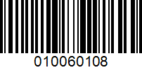 Barcode for 010060108