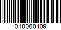 Barcode for 010060109