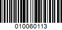 Barcode for 010060113