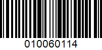 Barcode for 010060114