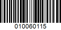 Barcode for 010060115