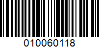 Barcode for 010060118