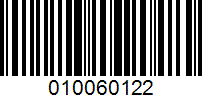 Barcode for 010060122