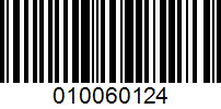 Barcode for 010060124