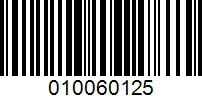 Barcode for 010060125