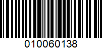 Barcode for 010060138