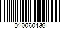 Barcode for 010060139