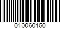 Barcode for 010060150