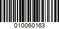 Barcode for 010060163