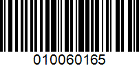 Barcode for 010060165