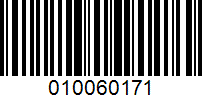 Barcode for 010060171