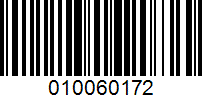 Barcode for 010060172