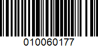 Barcode for 010060177