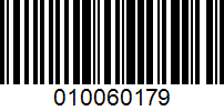 Barcode for 010060179