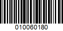 Barcode for 010060180