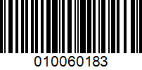 Barcode for 010060183