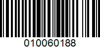 Barcode for 010060188