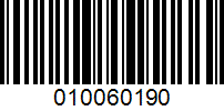 Barcode for 010060190