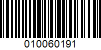 Barcode for 010060191