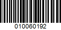 Barcode for 010060192