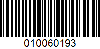 Barcode for 010060193