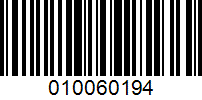 Barcode for 010060194