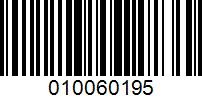 Barcode for 010060195