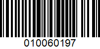 Barcode for 010060197