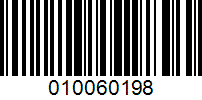 Barcode for 010060198