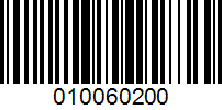 Barcode for 010060200