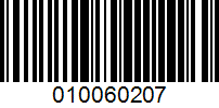 Barcode for 010060207