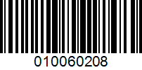 Barcode for 010060208