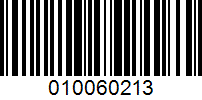 Barcode for 010060213